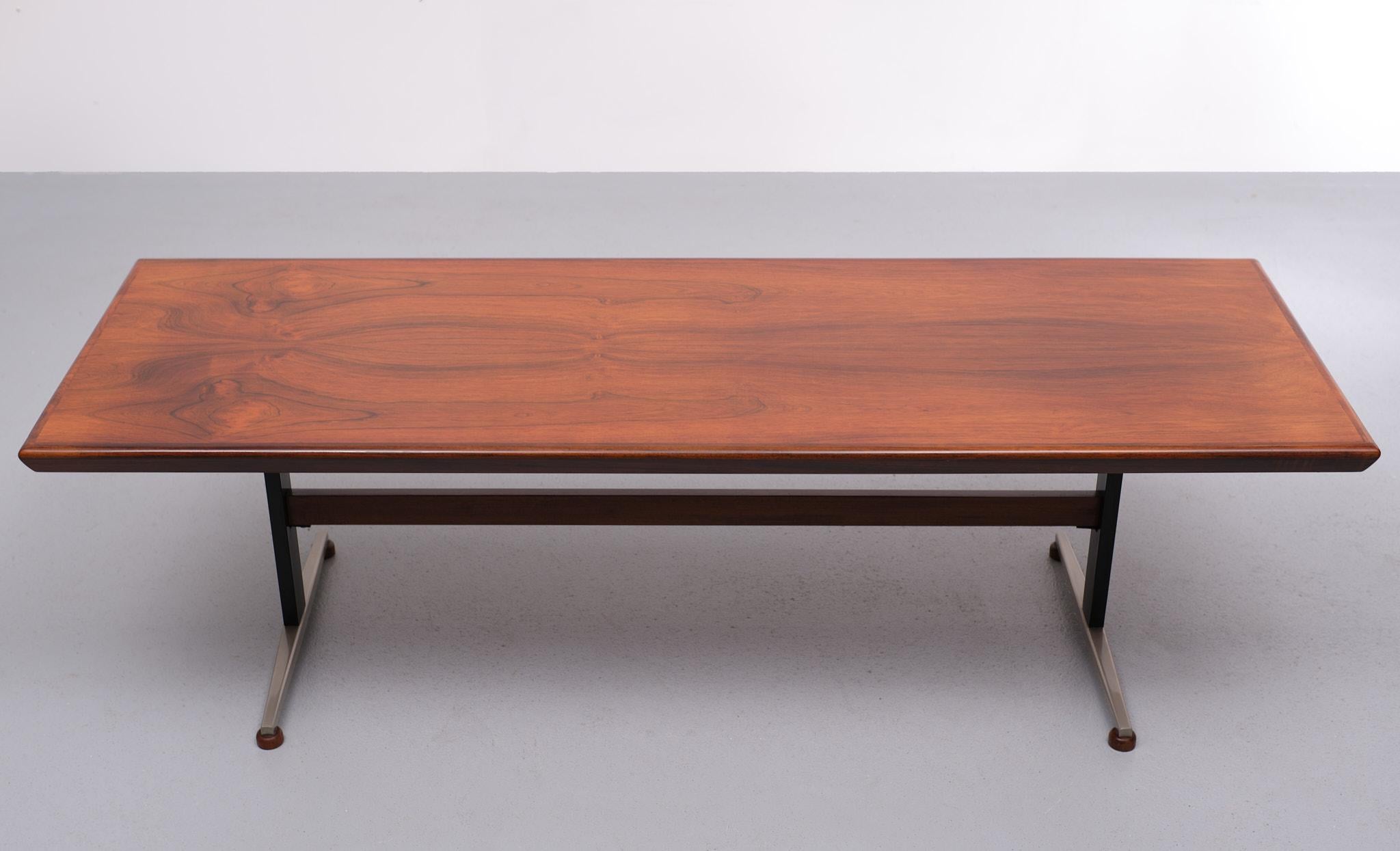 Mid-20th Century Superb Rosewood Coffee Table 1960 Scandinavian For Sale
