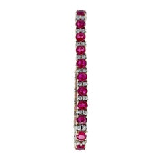 Superb Ruby Diamond 14k Two-Tone Gold Bracelet