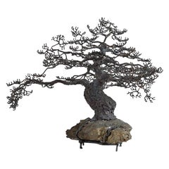 Bronze Sculpture of a Bonsai Oak Tree