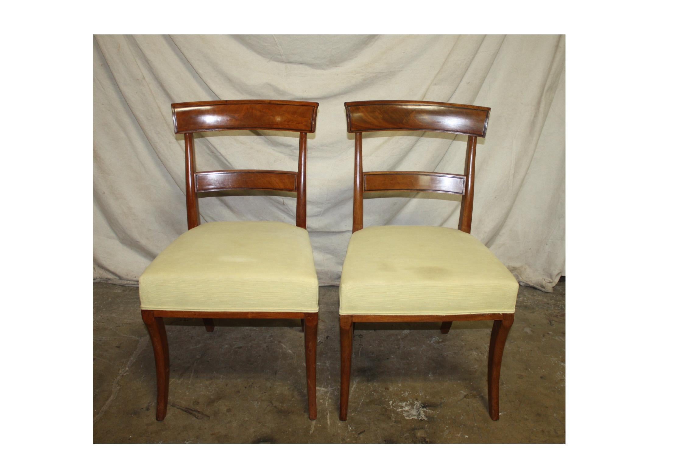 Superb Set of 8 French Dining Chairs, Louis-Philippe Period In Good Condition In Stockbridge, GA
