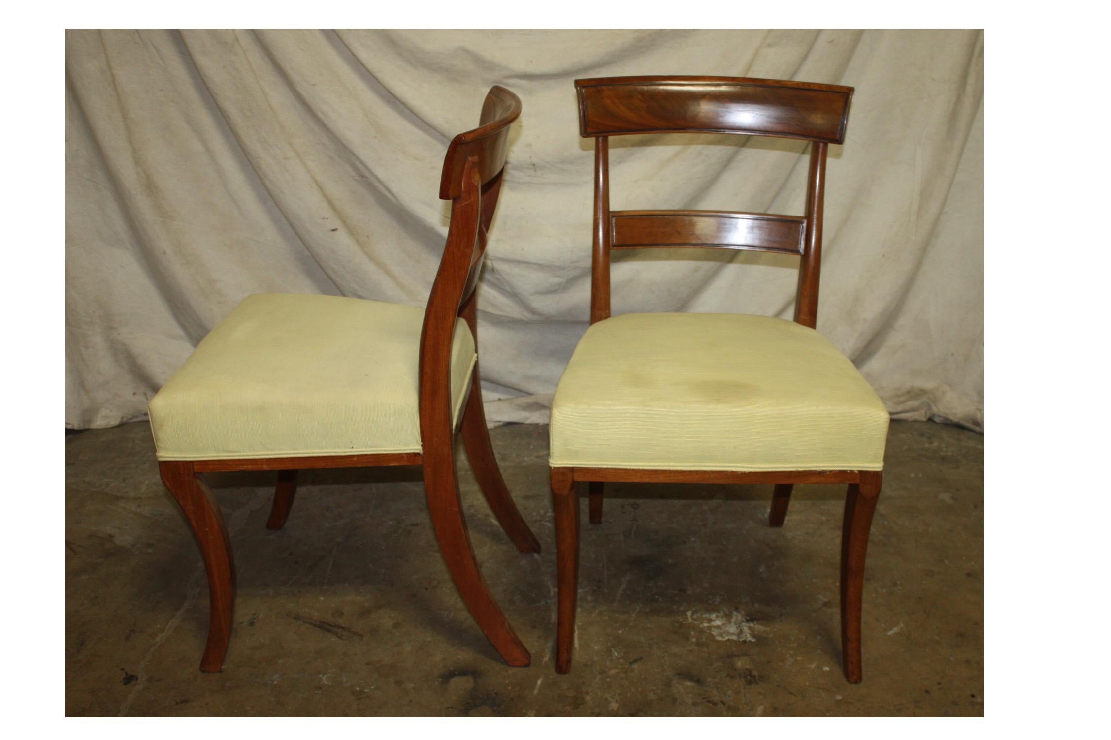 Superb Set of 8 French Dining Chairs, Louis-Philippe Period 1