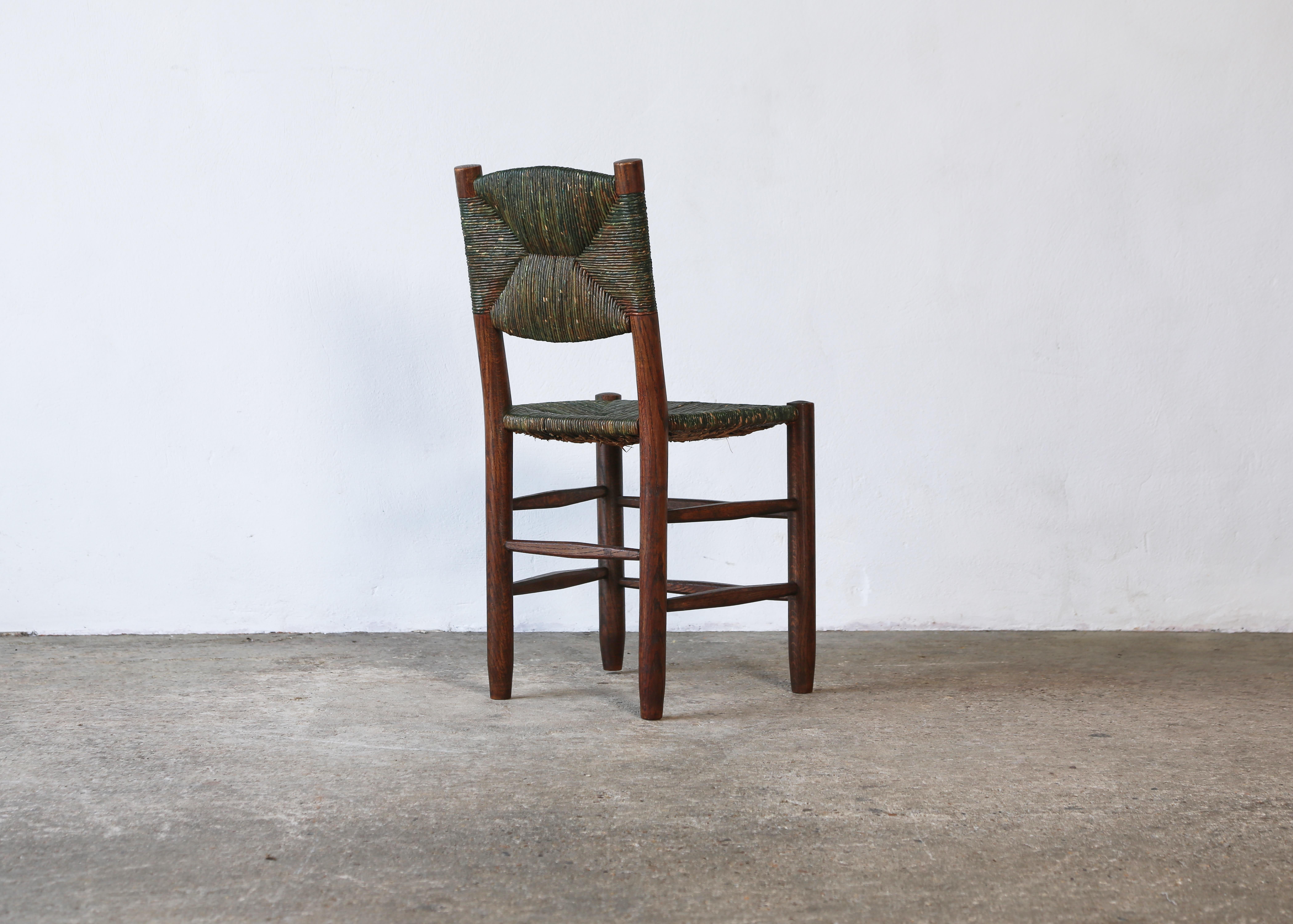 Superbo set di sedie Bauche modello 19 di Charlotte Perriand, Francia, anni '50 in vendita 4