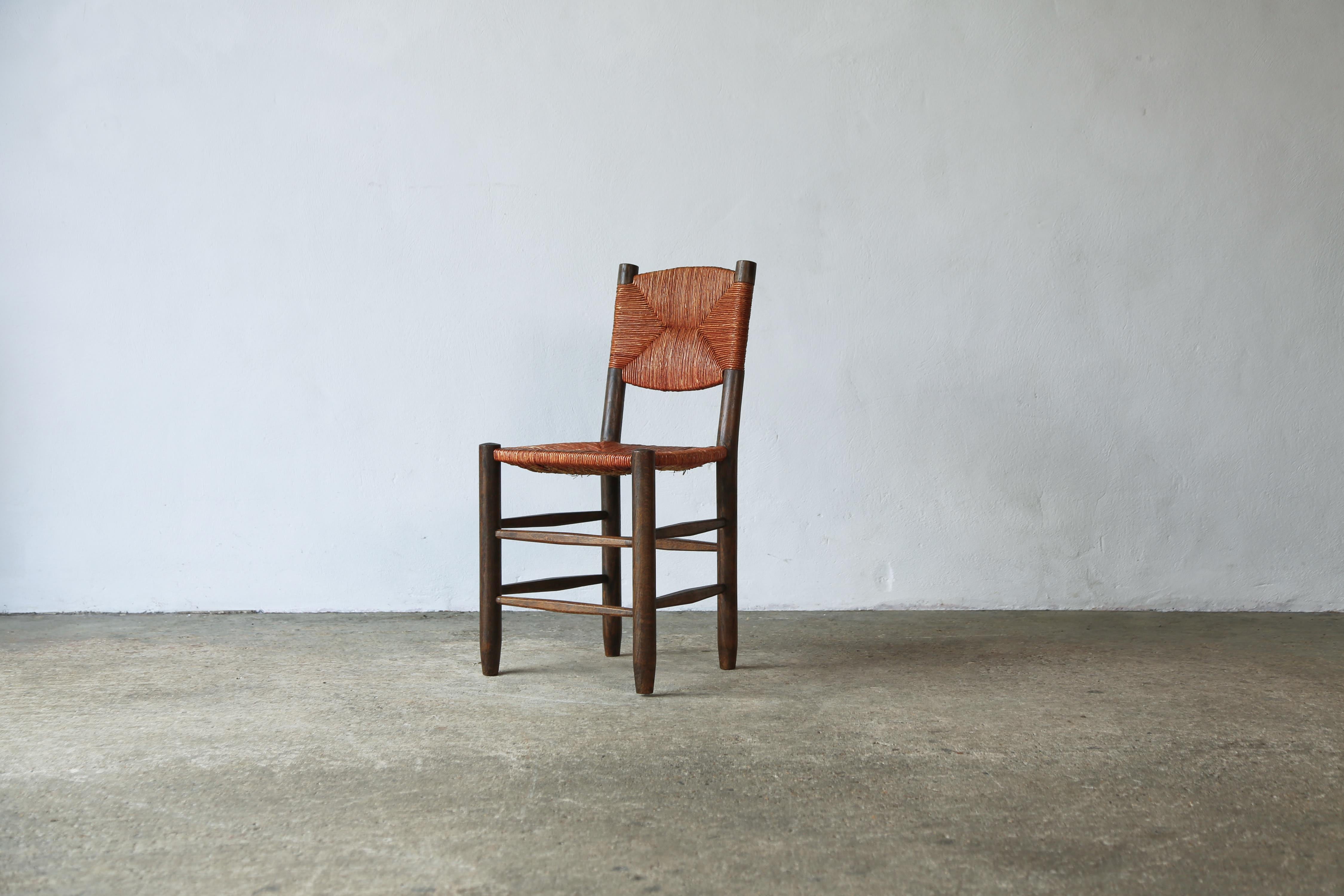 Superbo set di sedie Bauche modello 19 di Charlotte Perriand, Francia, anni '50 in vendita 11