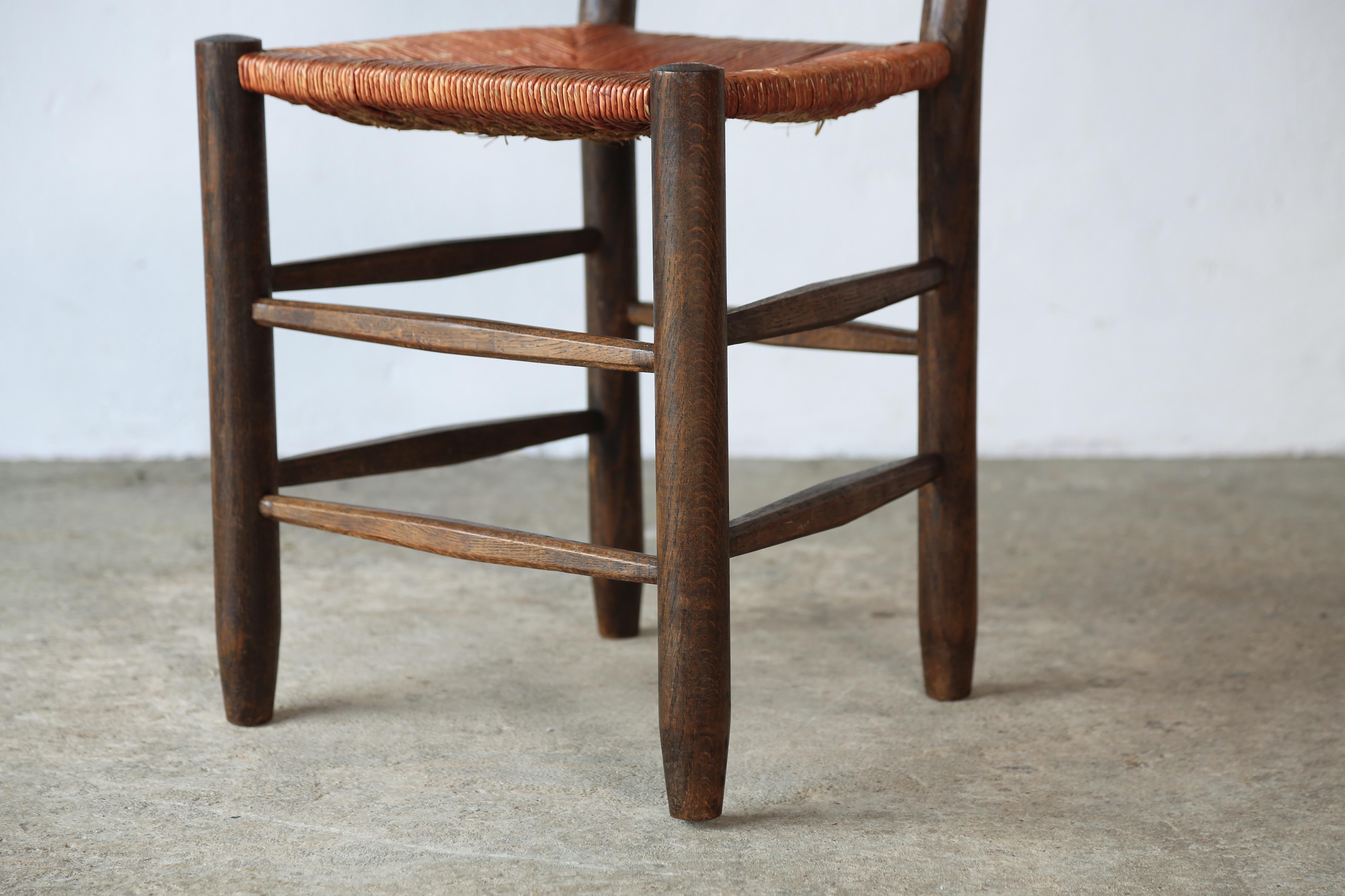 Superbo set di sedie Bauche modello 19 di Charlotte Perriand, Francia, anni '50 in vendita 12