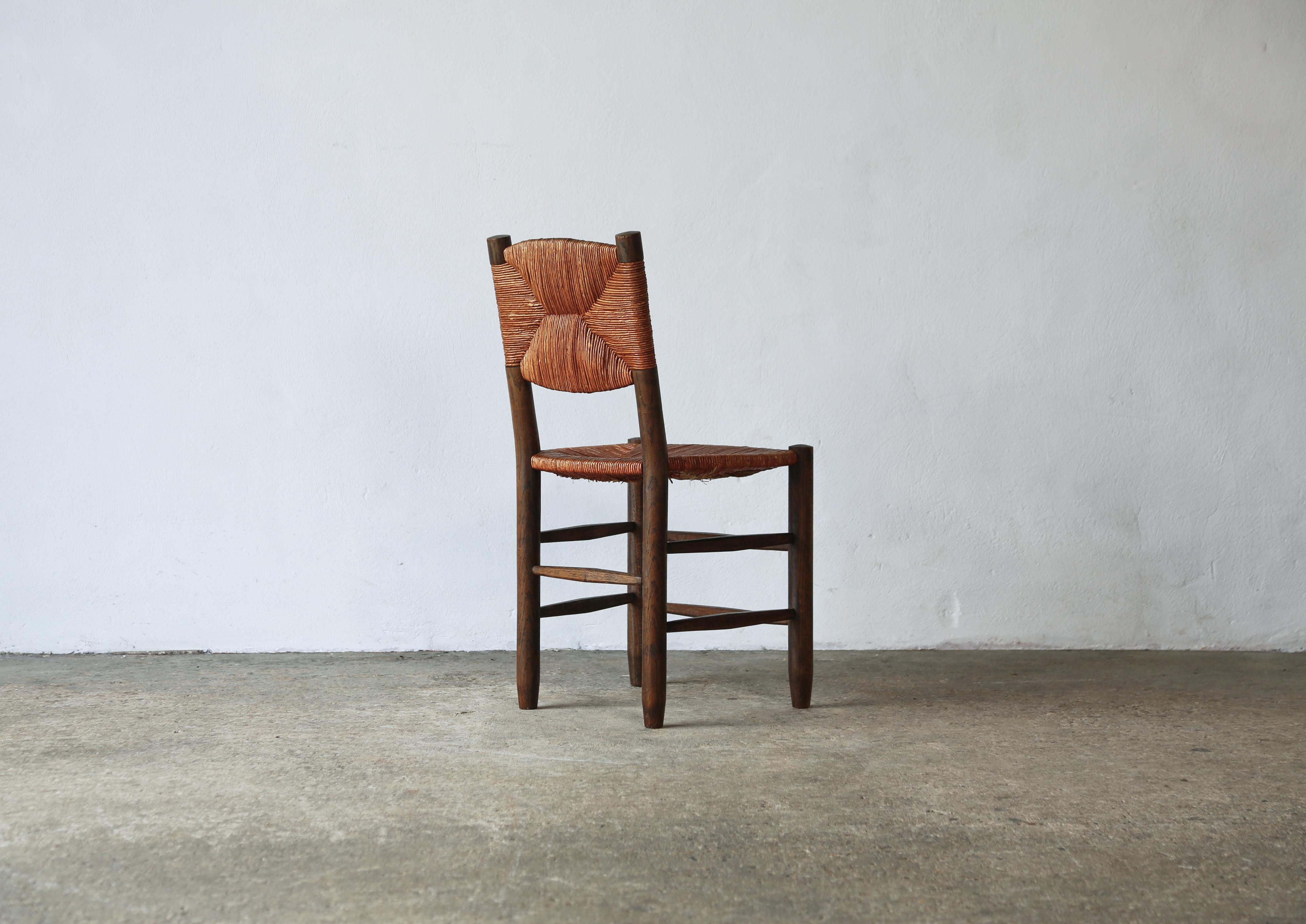 Superbo set di sedie Bauche modello 19 di Charlotte Perriand, Francia, anni '50 in vendita 13