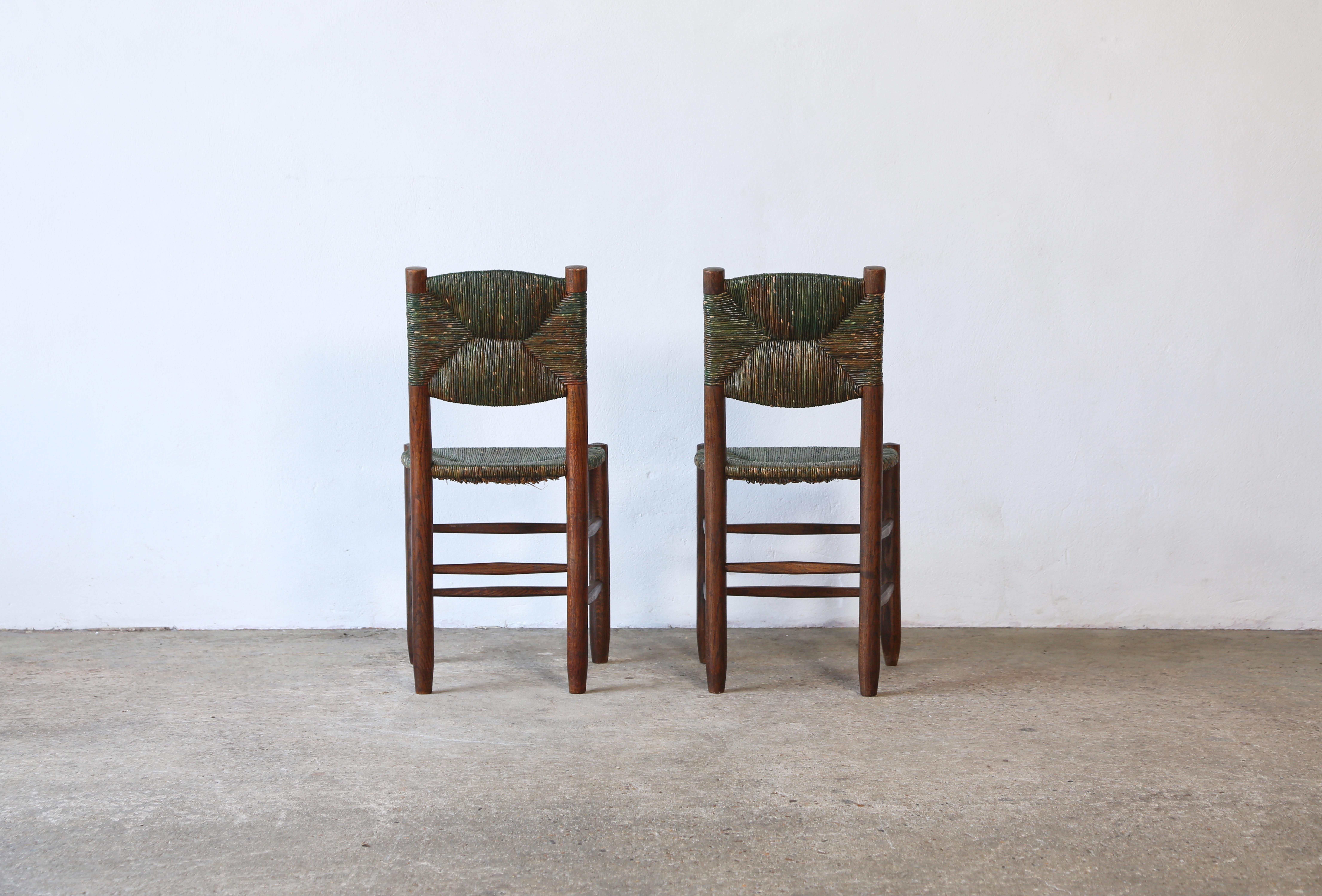 Superbo set di sedie Bauche modello 19 di Charlotte Perriand, Francia, anni '50 in vendita 1