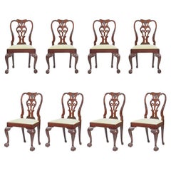 Superb Set of Eight George II Dining Chairs