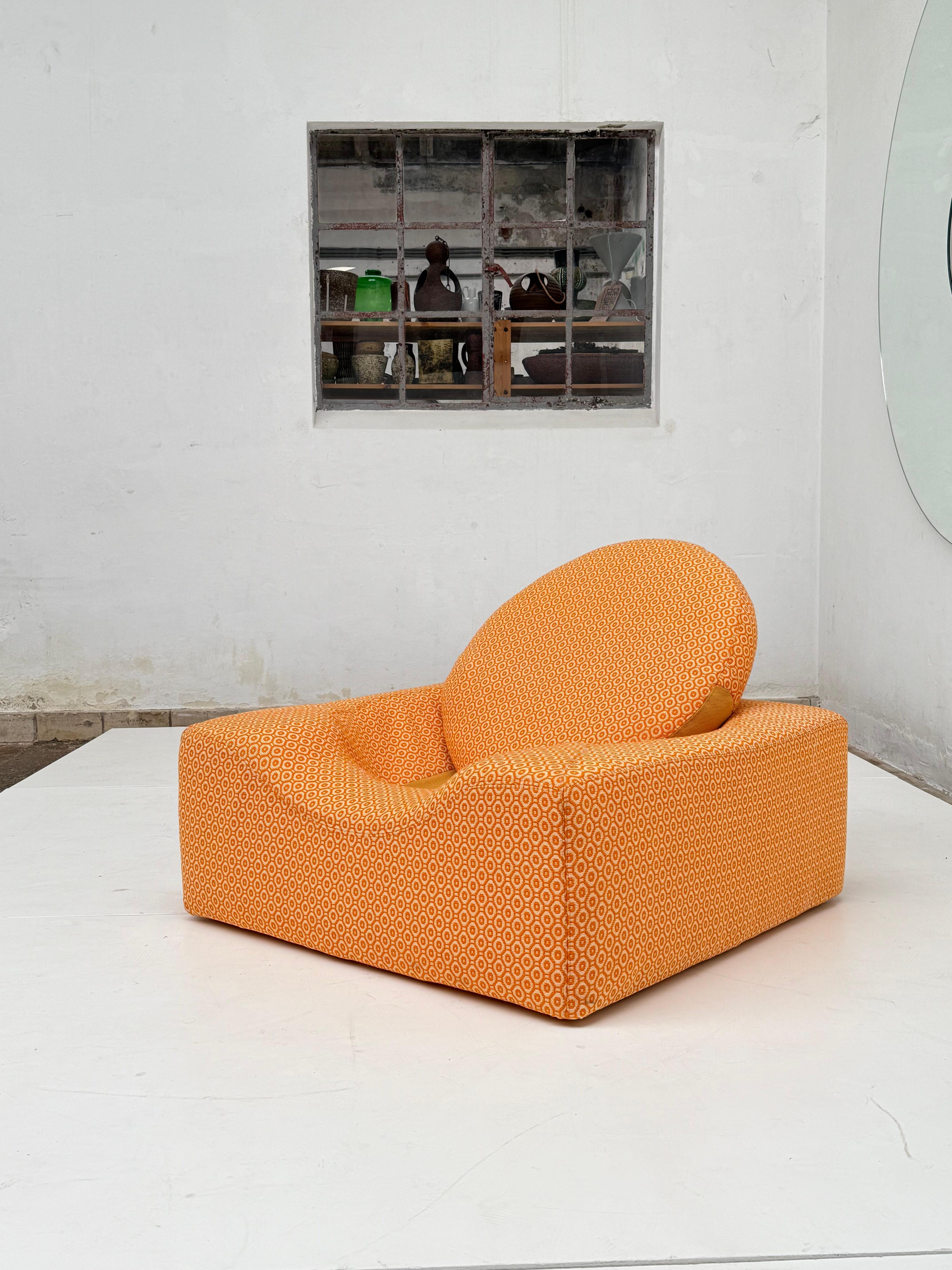 Superb Seventies Minimalist Space Age Lounge Chair Attrib. Klaus Uredat COR WDR For Sale 6