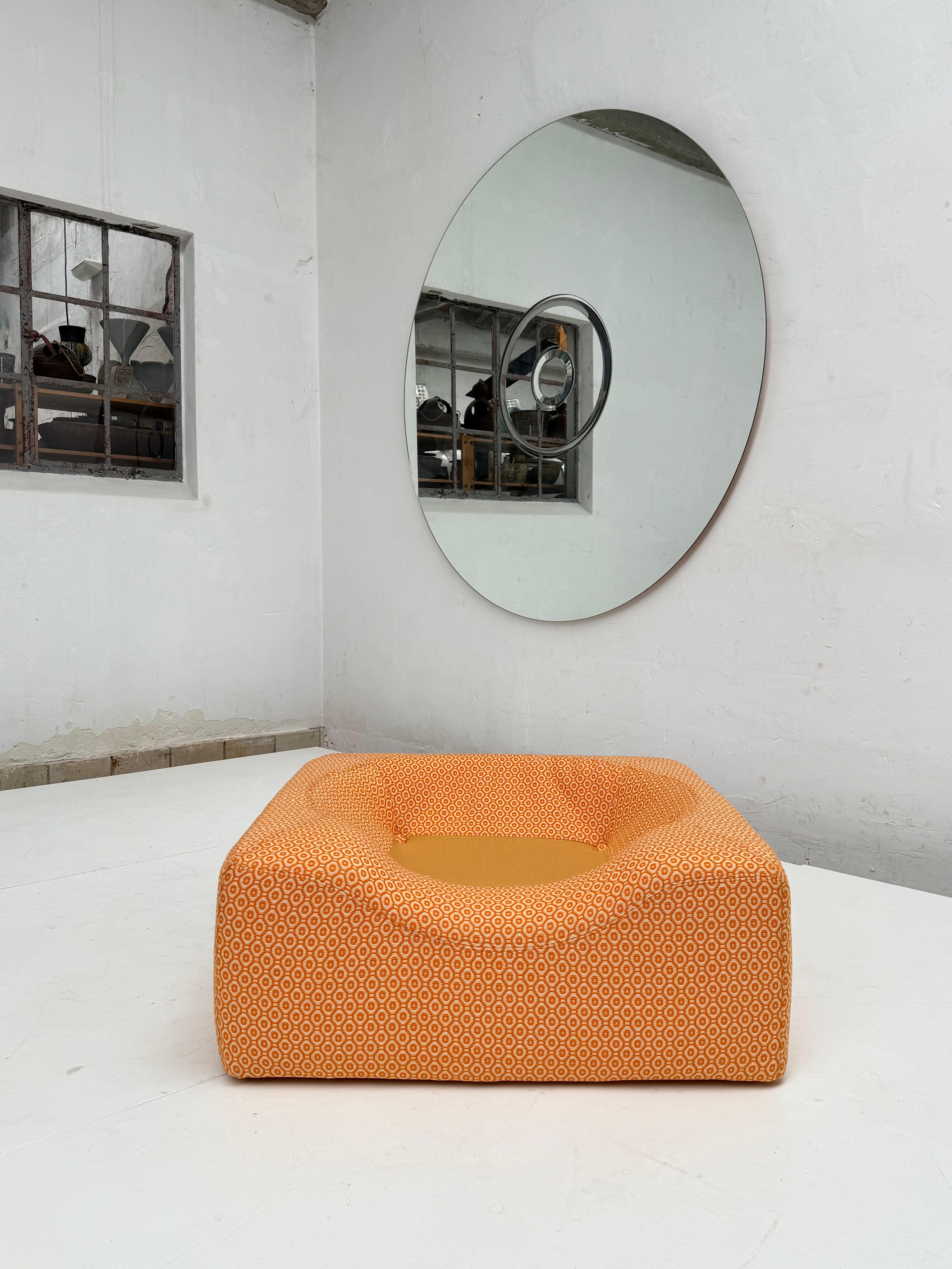 Fabric Superb Seventies Minimalist Space Age Lounge Chair Attrib. Klaus Uredat COR WDR For Sale