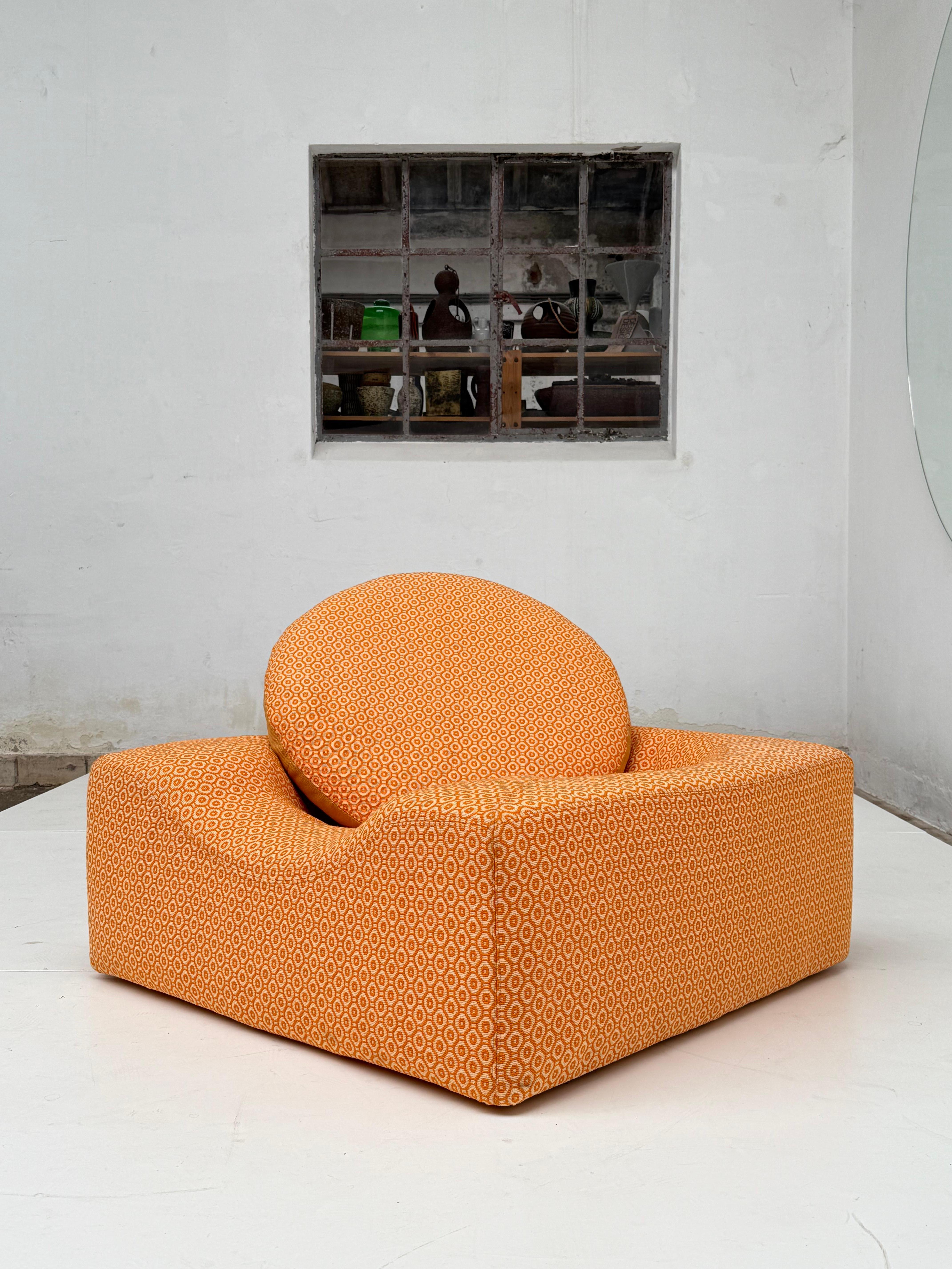 Superb Seventies Minimalist Space Age Lounge Chair Attrib. Klaus Uredat COR WDR For Sale 2