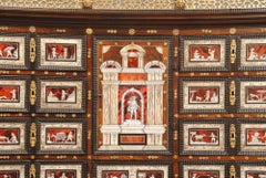 Superb Spanish Inlaid Cabinet On Stand