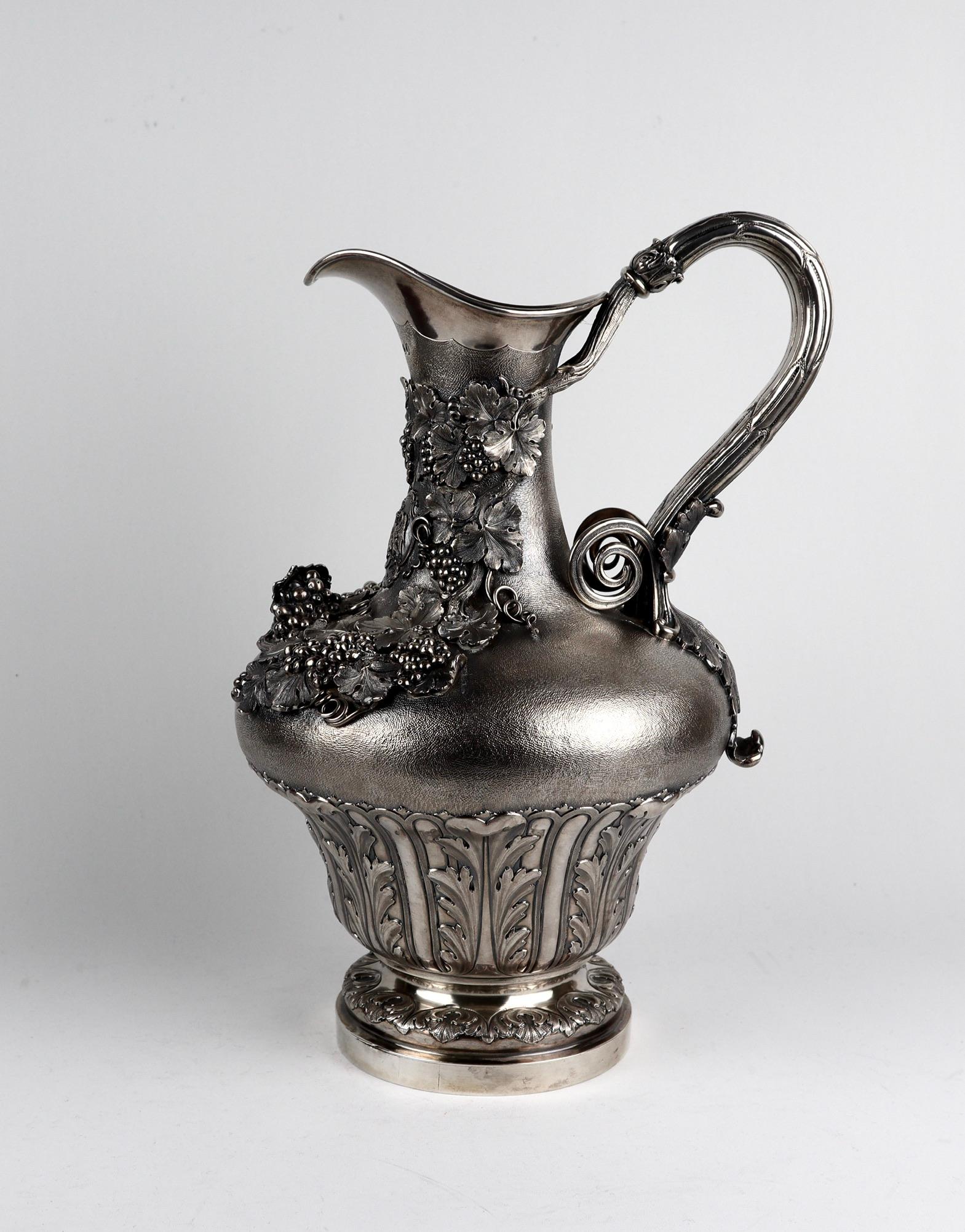 Superb Sterling Silver Early 19th Century Wine Jug London 1832 4