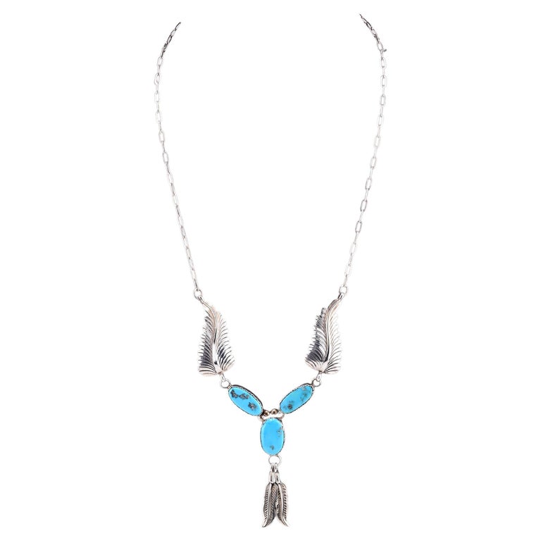 Feather Master Intricate Detailed Native American Navajo Sterling Silver Feather Necklace Feather Master Intricate Detailed Native American Navajo Sterling Silver Feather Necklace