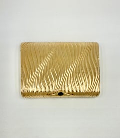 Superb, Substantial Imperial Russian Gold Cabochon Sapphire Cigarette Case