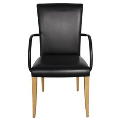 Superb Suite of 12 Poltrona Frau �“Vittoria” Dining Chairs in Black “Pelle Frau”