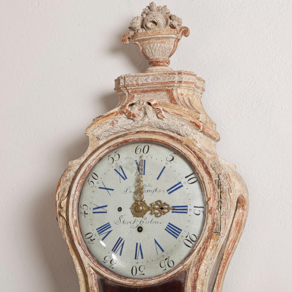 Superb Swedish Rococo Bracket Clock, circa 1760 In Good Condition For Sale In London, GB