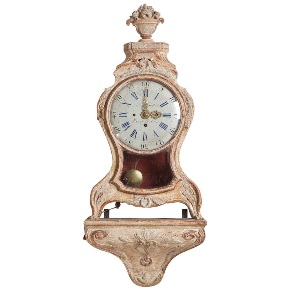 Superb Swedish Rococo Bracket Clock, circa 1760 For Sale