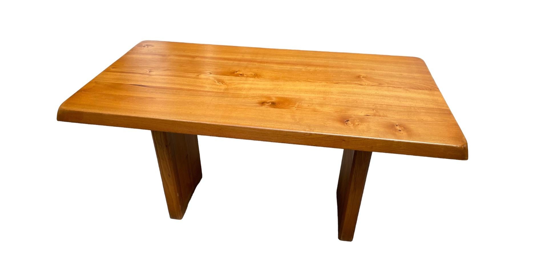 Superbe table T14 de Pierre Chapo, datant d'environ 1960 en vente 1