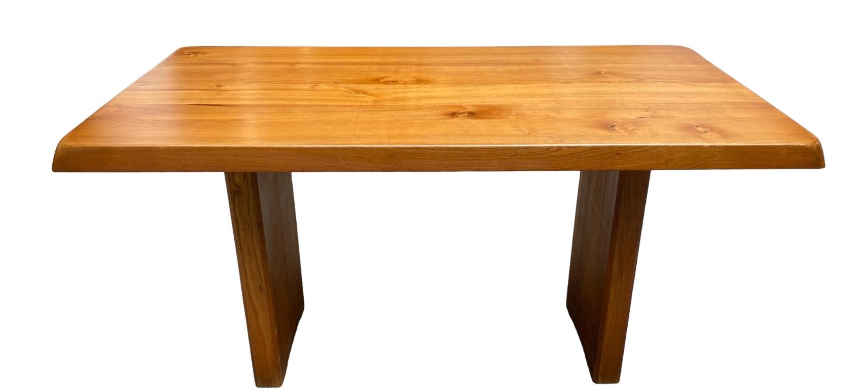 Superbe table T14 de Pierre Chapo, datant d'environ 1960 en vente 2