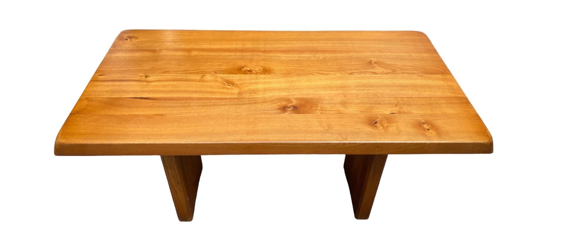 Superbe table T14 de Pierre Chapo, datant d'environ 1960 en vente 3
