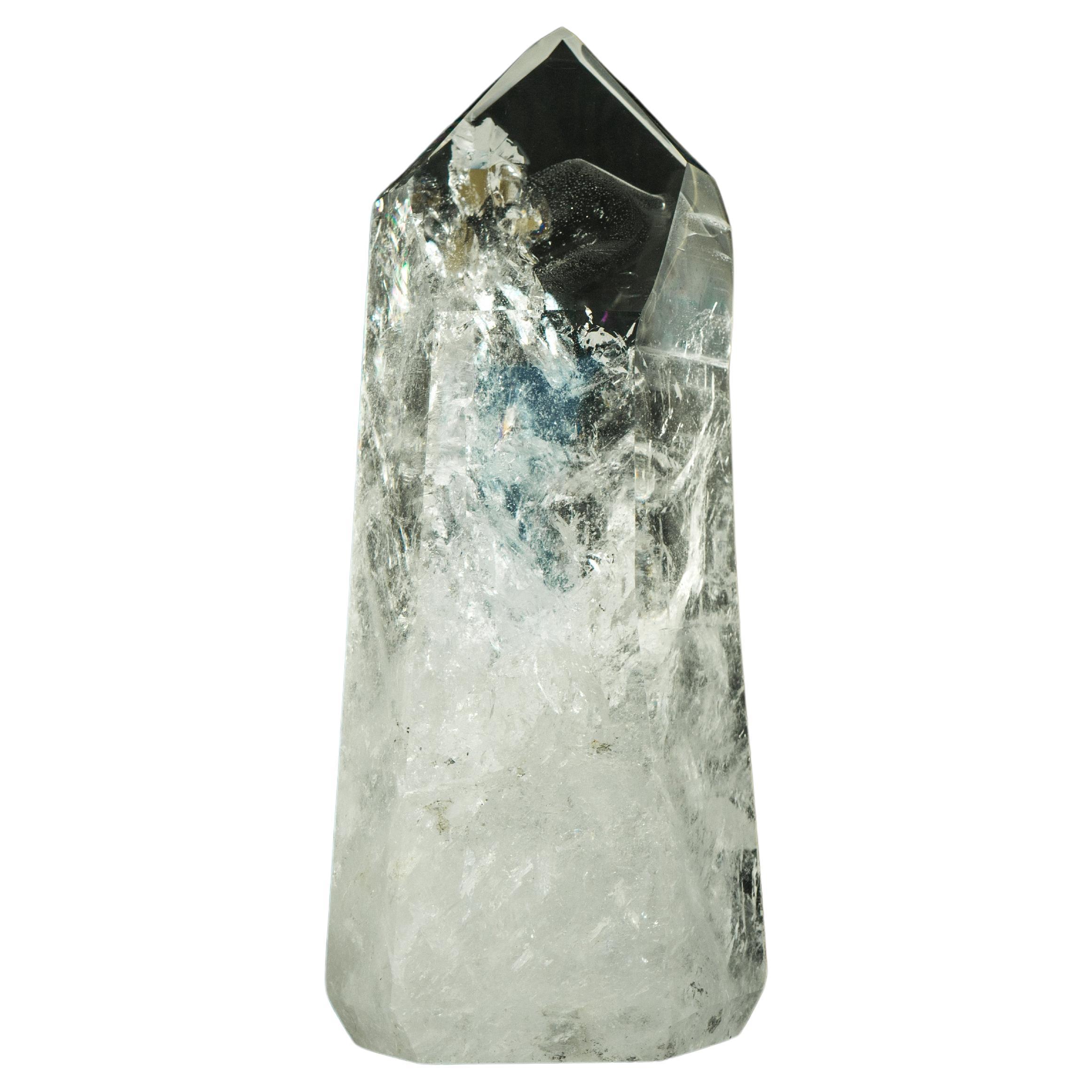 Magnífico Obelisco Alto de Cristal de Cuarzo Lemuriano, Torre de Cristal de Cuarzo, Diamantina