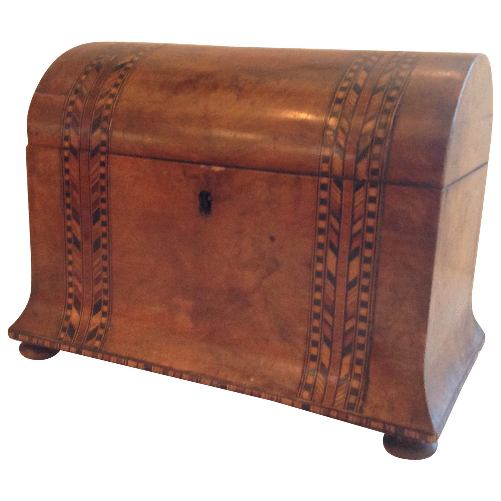 Superb Tunbridge Tea Caddy