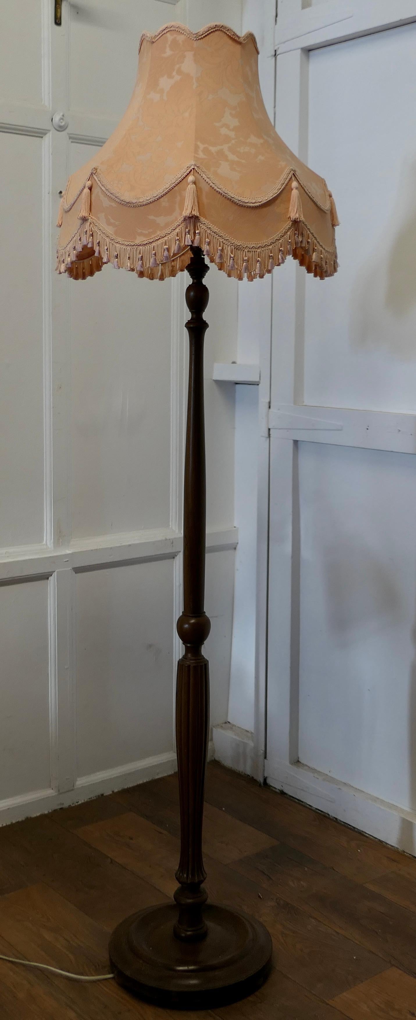 Superb Turned and Fluted Standard or Floor Lamp 1