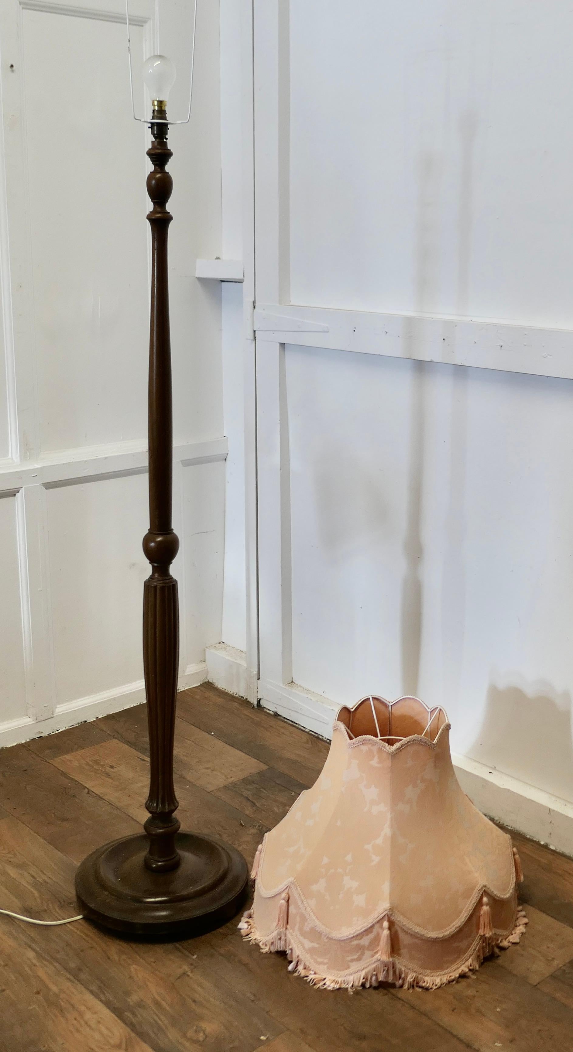 Superb Turned and Fluted Standard or Floor Lamp 3