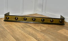 Superb Victorian Arts and Crafts Brass and Copper Fender   This is a Victorian B