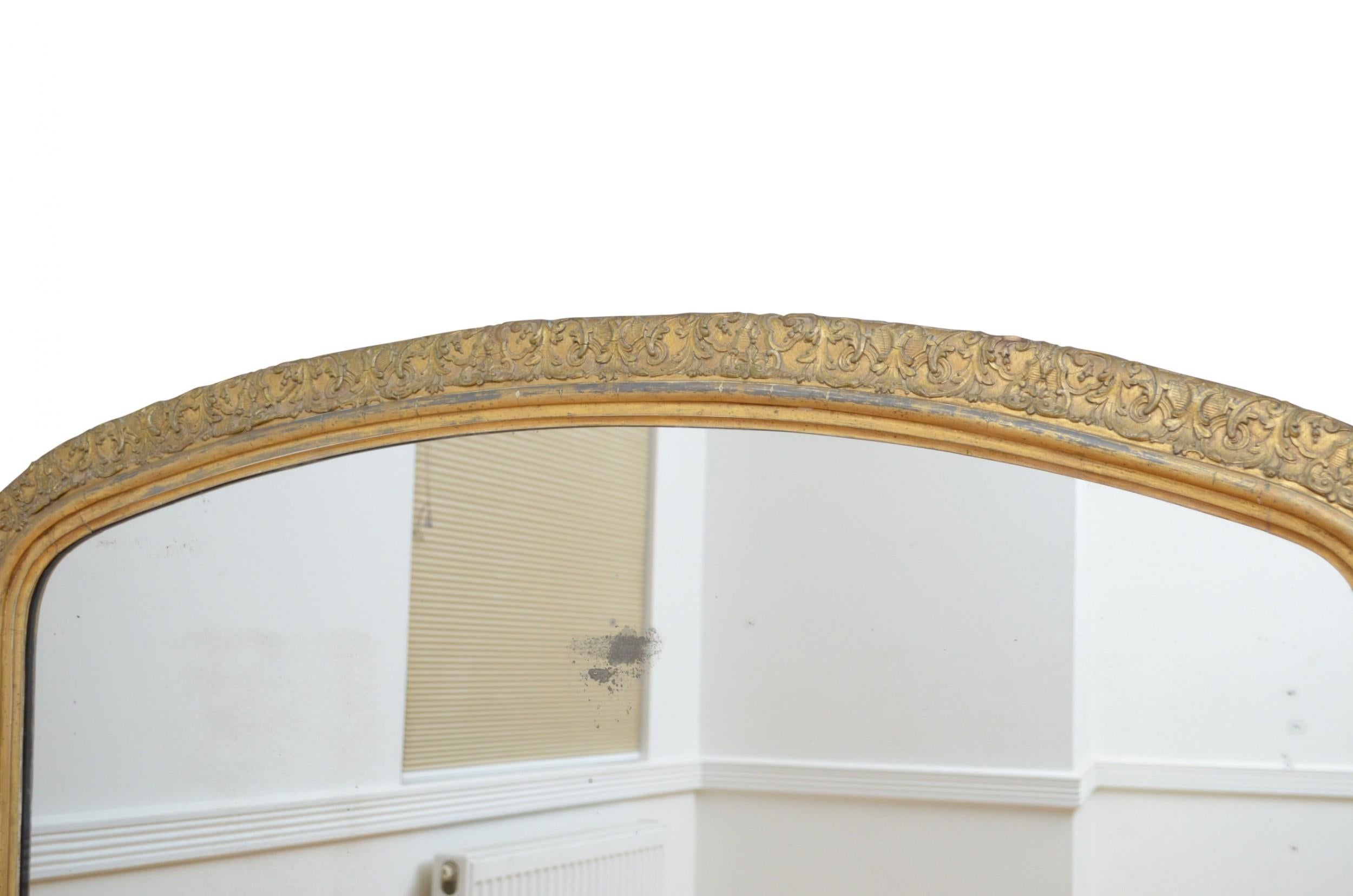 19th Century Superb Victorian Giltwood Wall Mirror For Sale