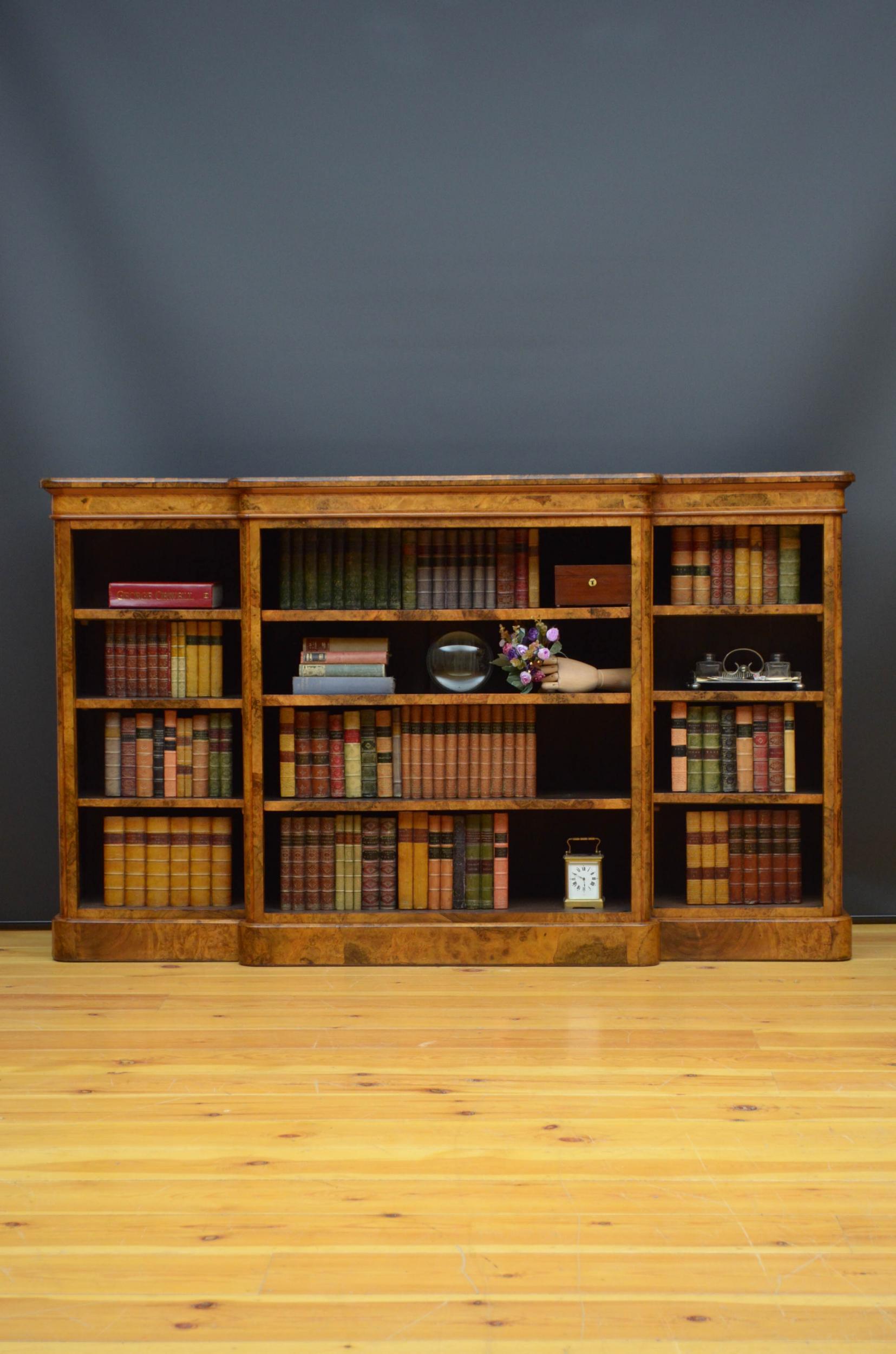 Superb Victorian Walnut Bookcase 14