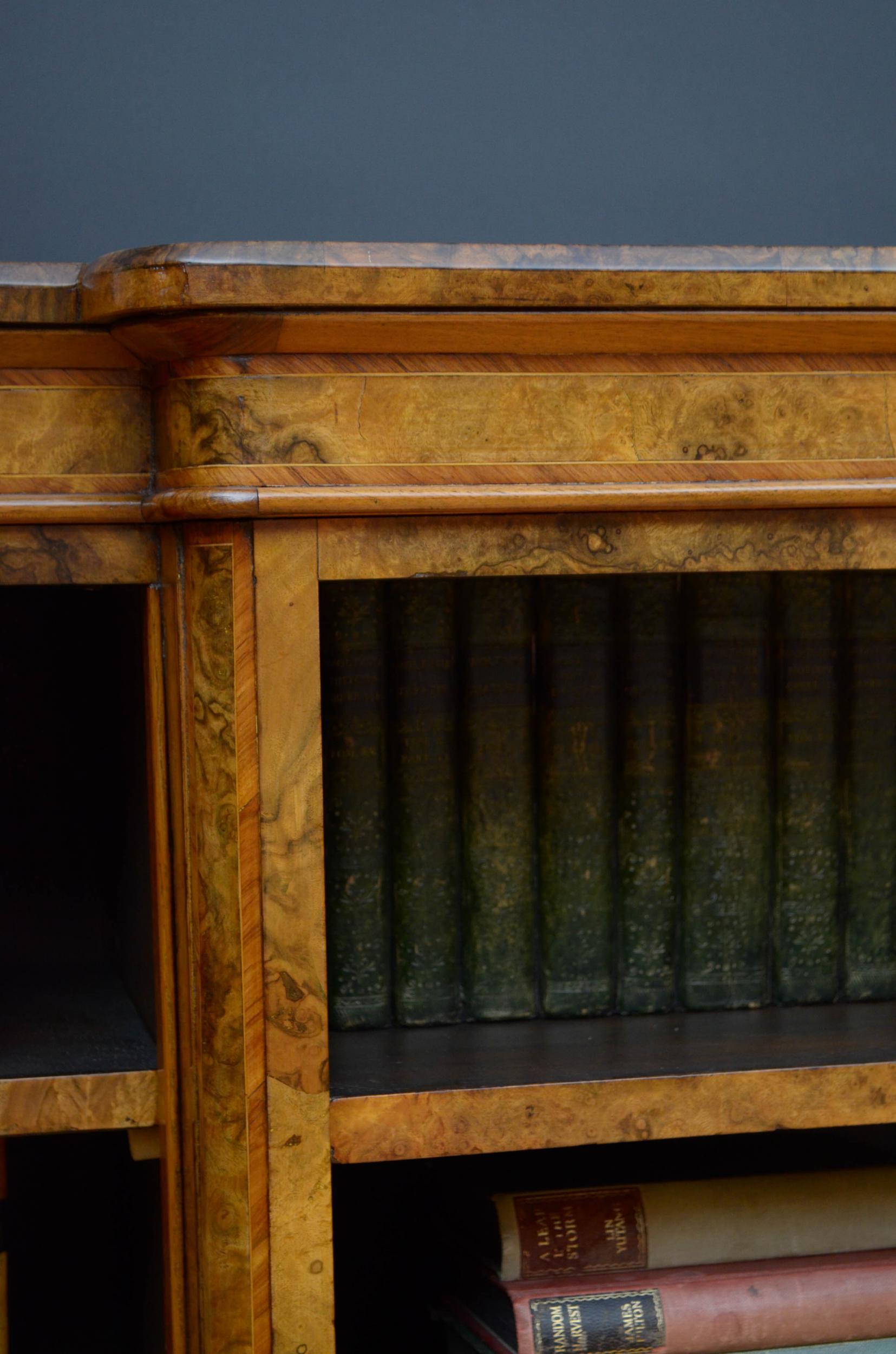 Superb Victorian Walnut Bookcase 3
