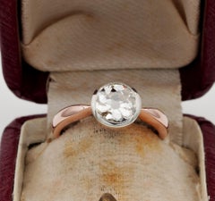 Superb Vintage 1.50 Carat Spread Old European Cut Diamond VVS Solitaire