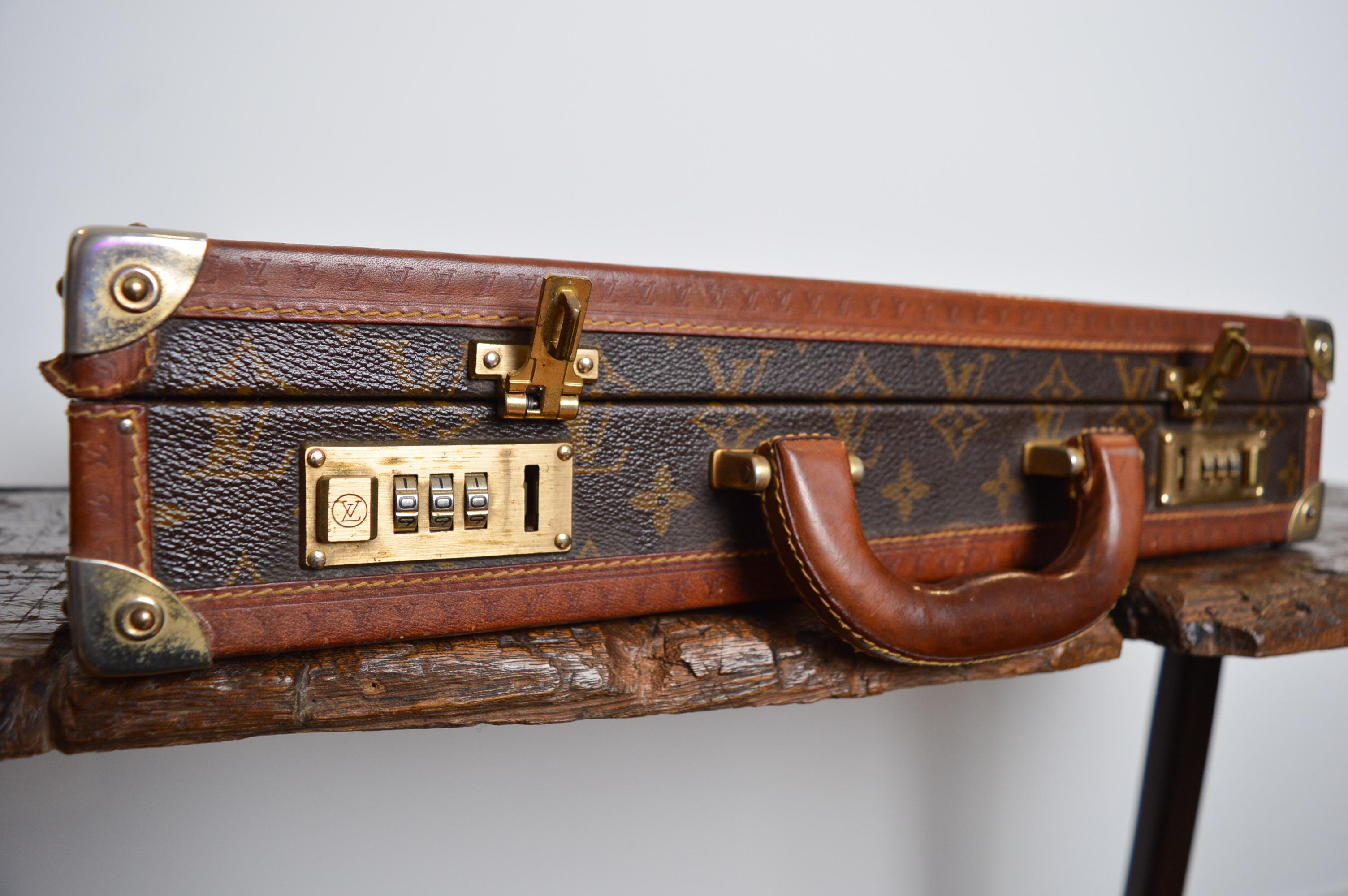 da uomo o donna Splendida valigetta Louis Vuitton d'epoca - Monogram Attaché Case