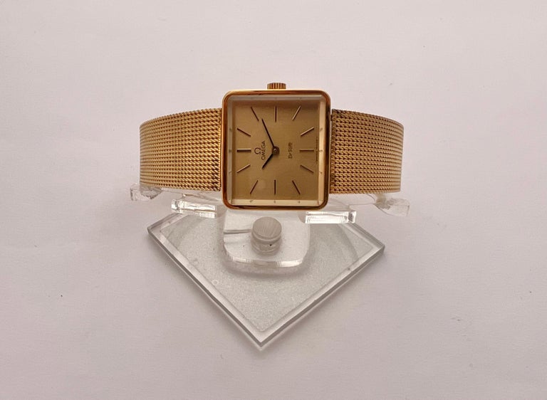 Omega de ville square gold watch online