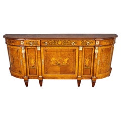Prächtige Nussbaum und Bronze Französisch figuralen Louis XV Sideboard Rho Mobili D'Epoca