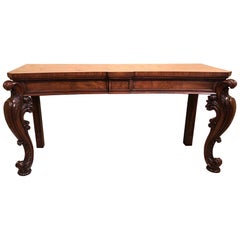 Serving Table Sideboard Oak, Concave design William IV circa 1835