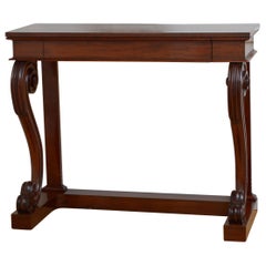 Superb William IV Mahogany Console Table