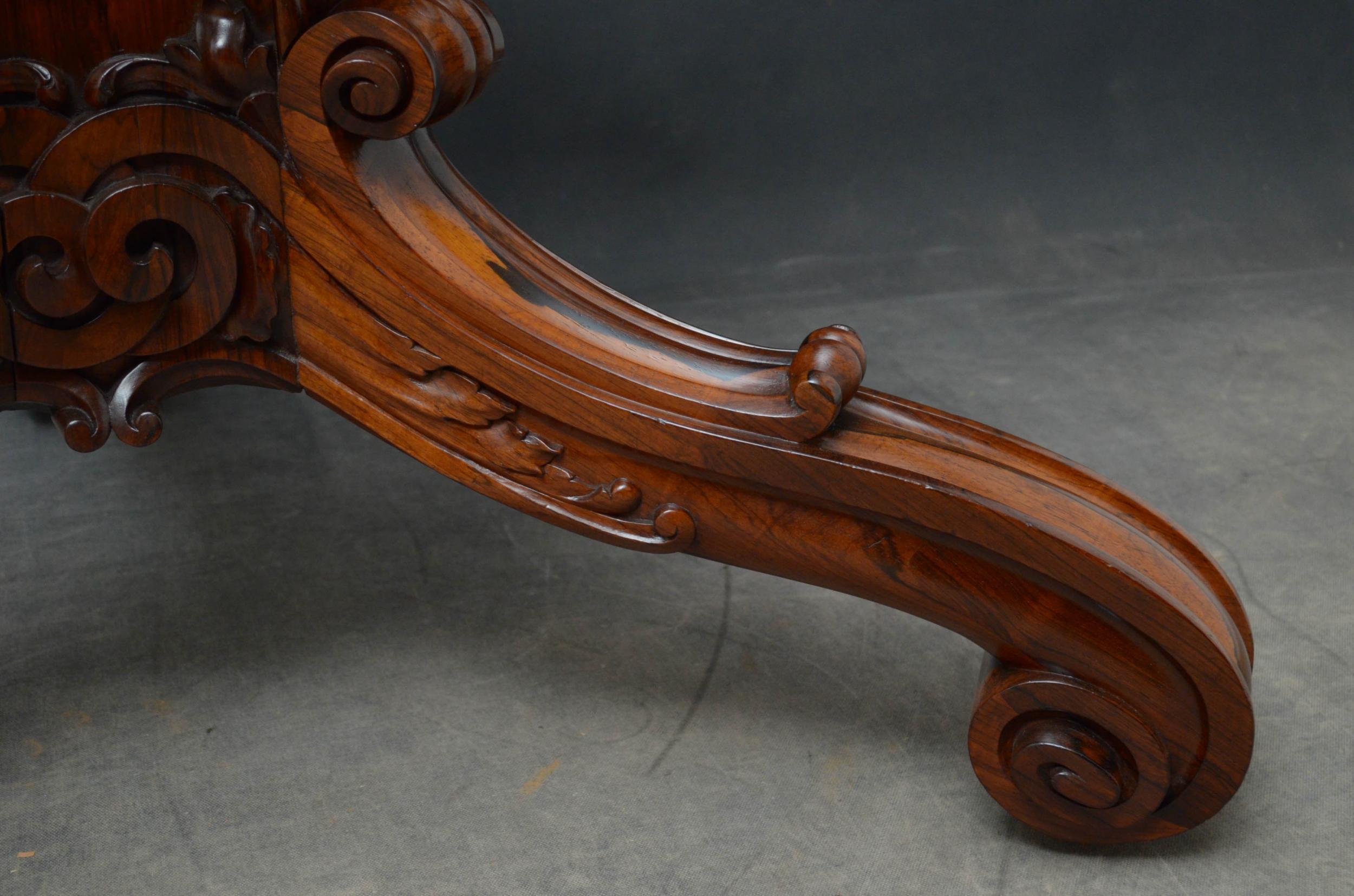 Superb William IV Rosewood Centre Table 10