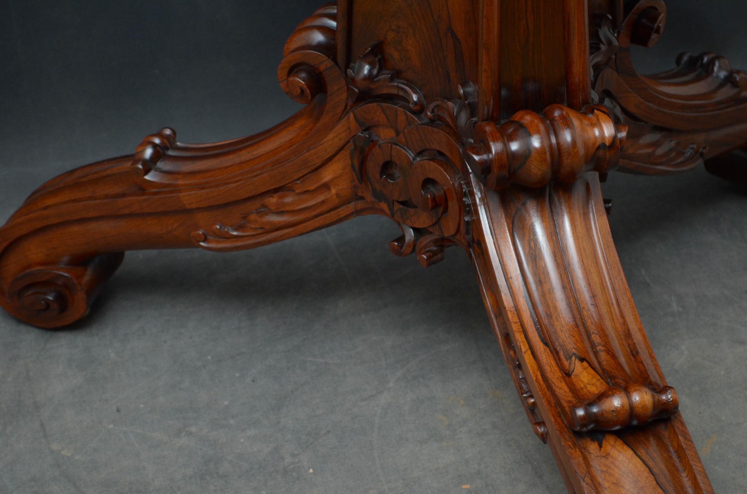 Superb William IV Rosewood Centre Table 3