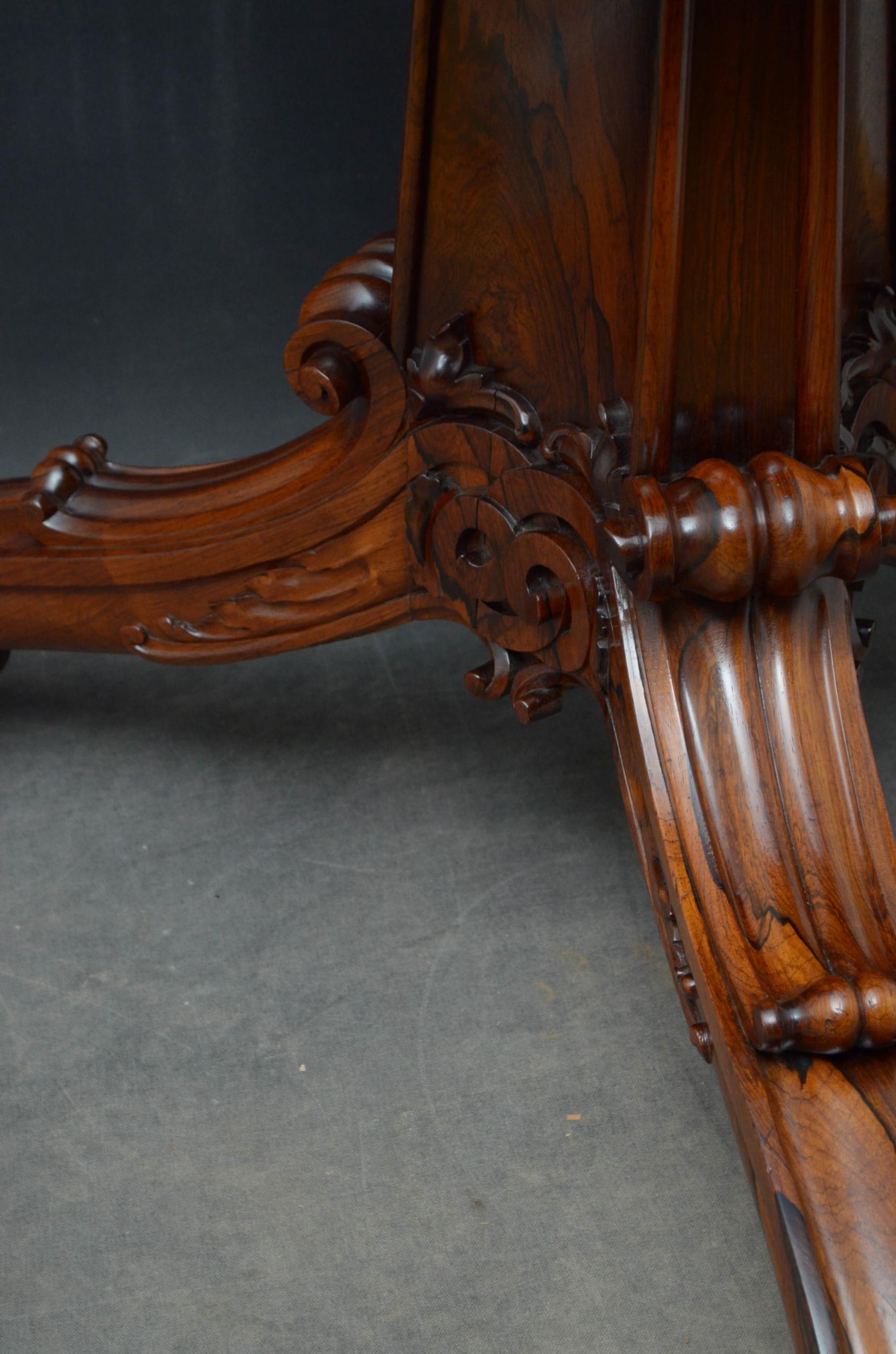 Superb William IV Rosewood Centre Table 4