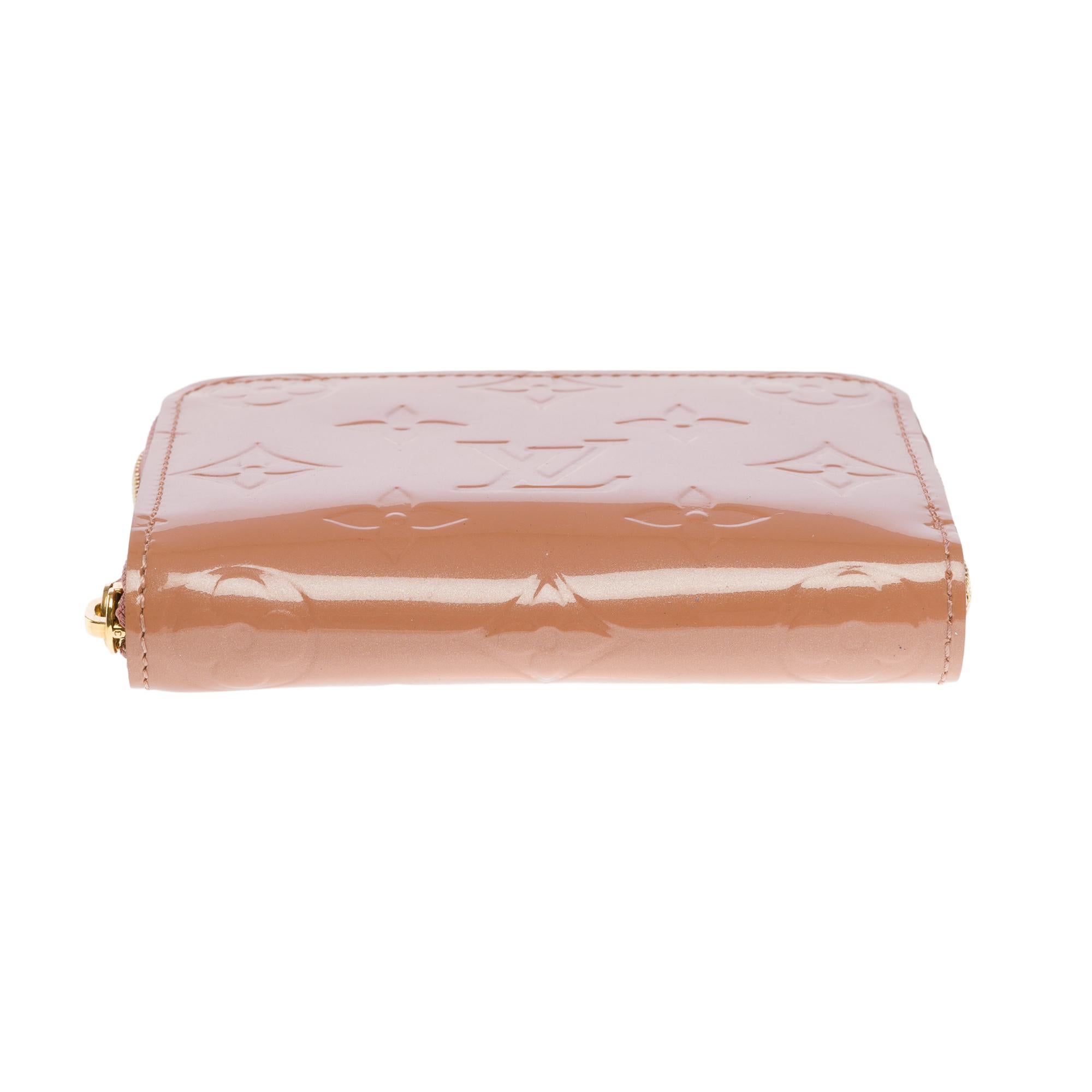 Superb Zippy Wallet/Coin Purse in Pink Monogram Patent leather For Sale 5