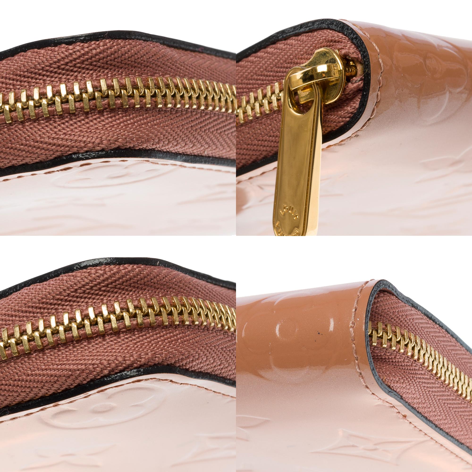 Superbo portafoglio/monete Zippy in vernice rosa Monogram in vendita 6