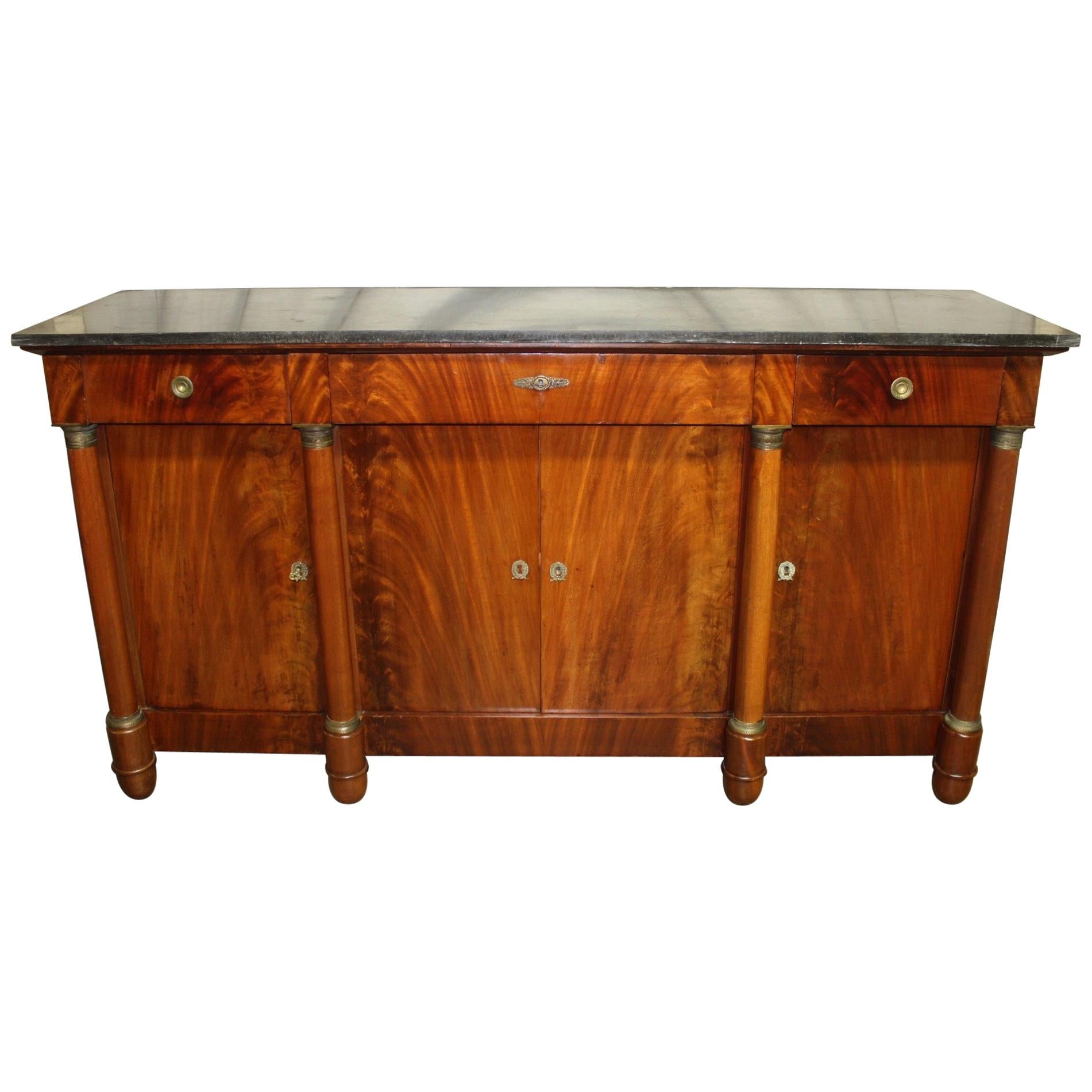 Superbe 19th Century Empire French Sideboard