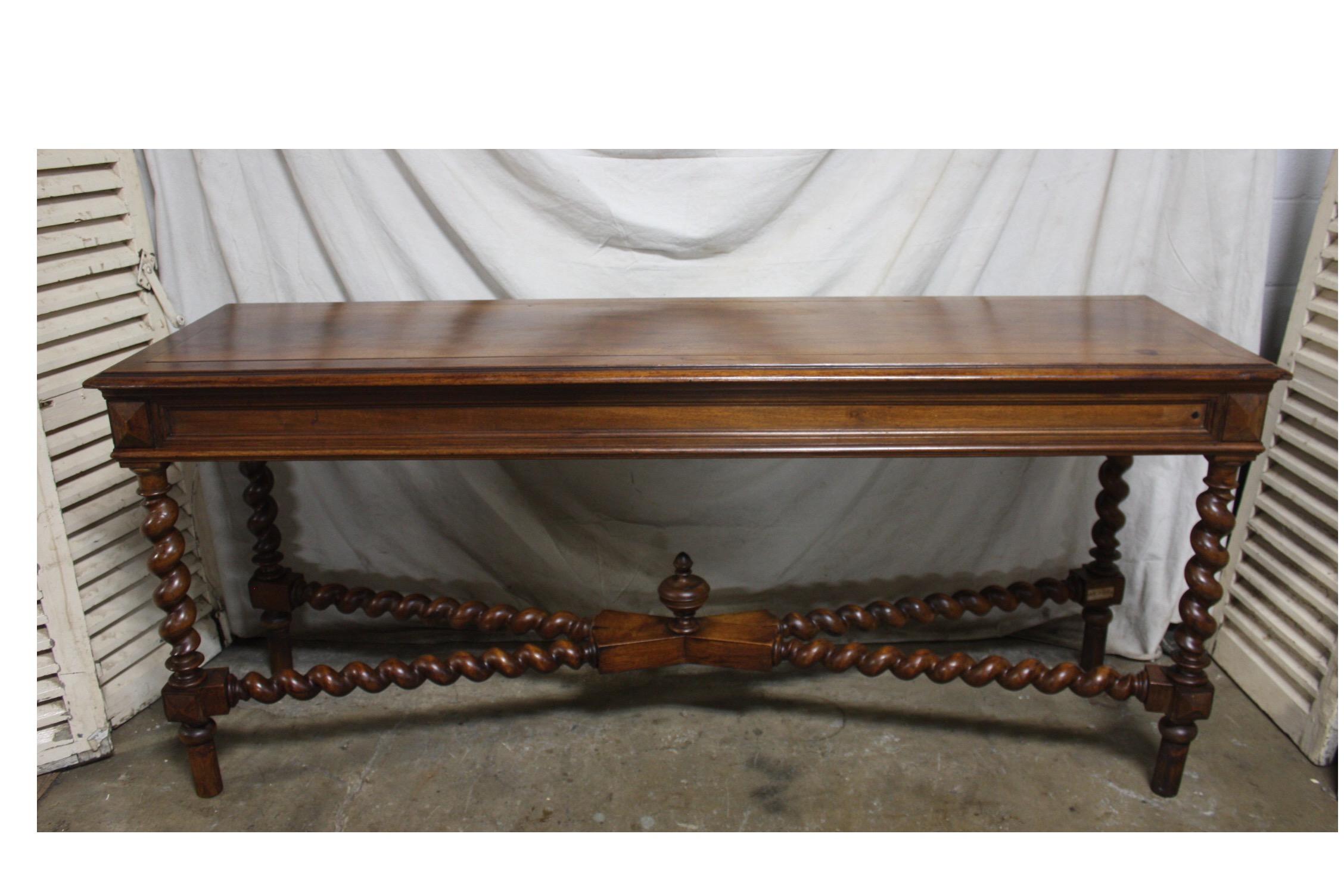 Superbe 19th Century French Console Table In Good Condition In Stockbridge, GA