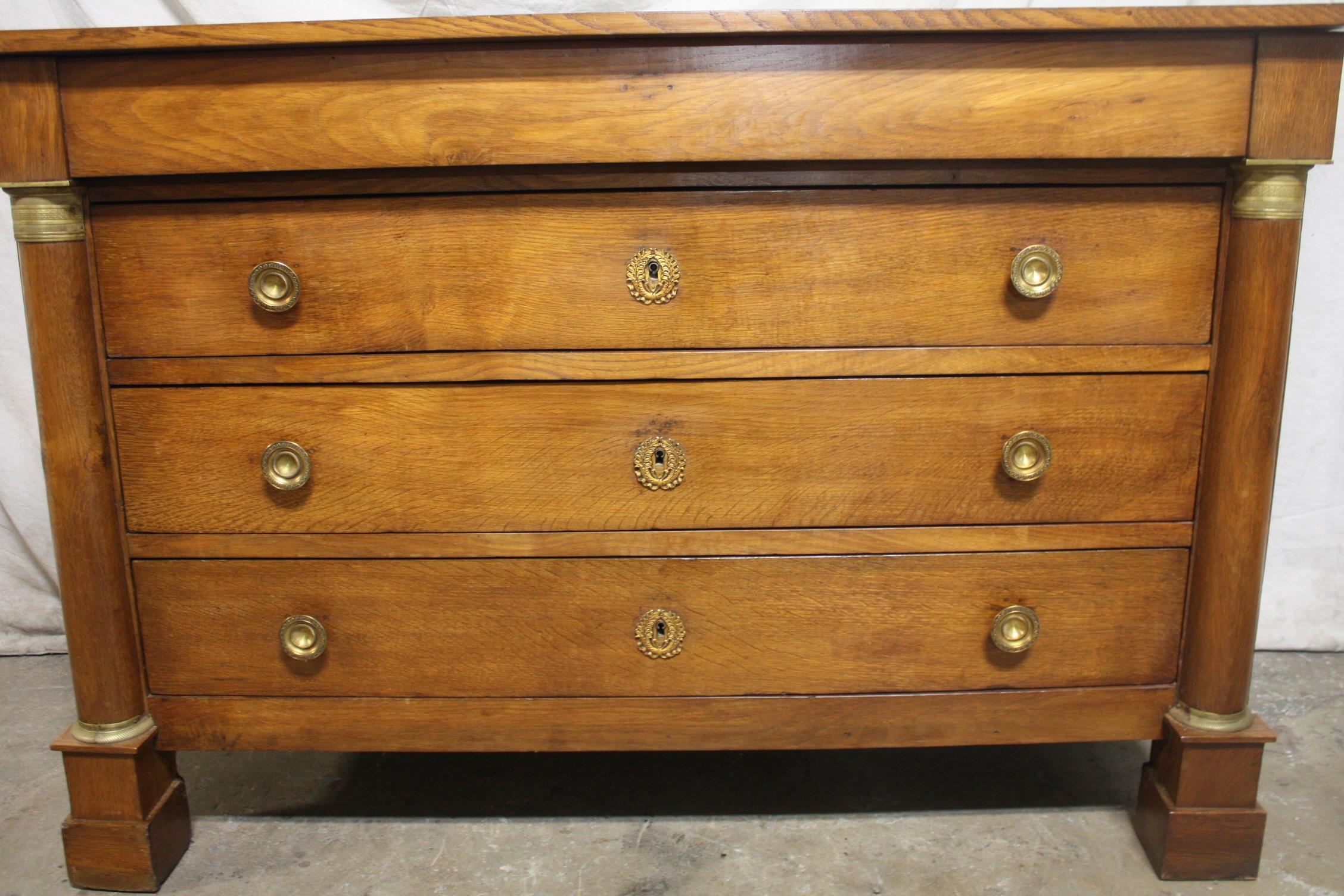 Superbe 19th Century French Empire Chest 4