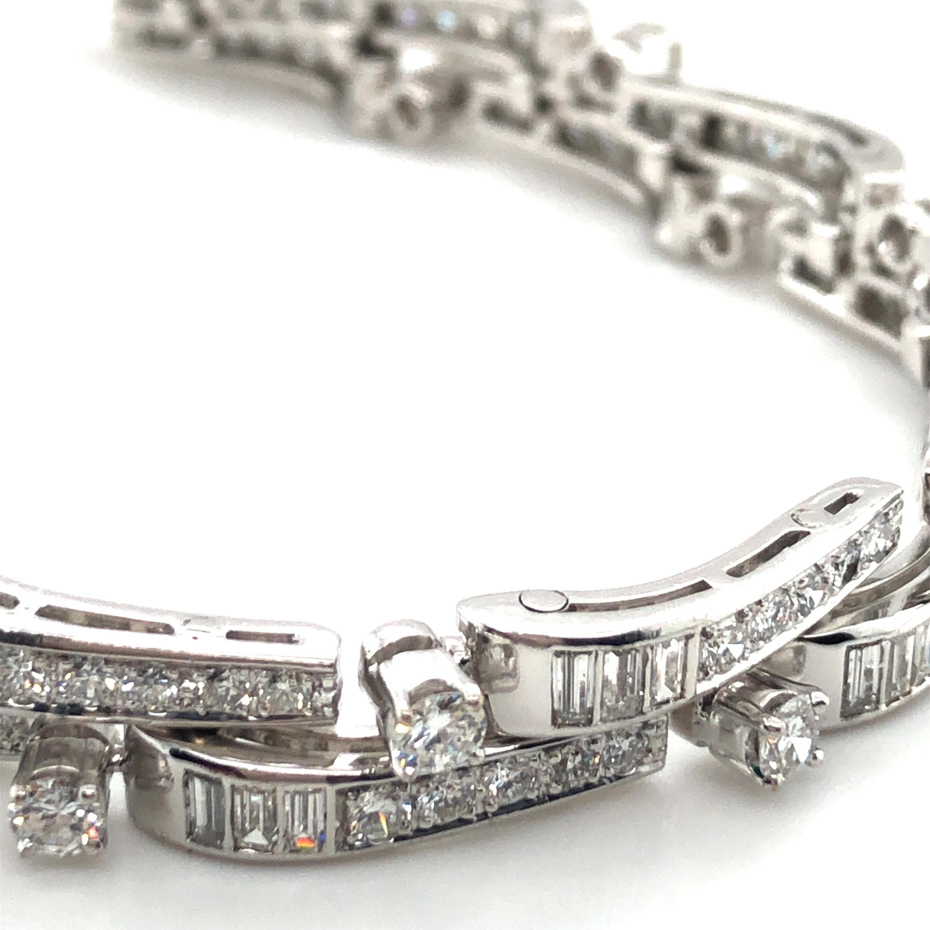 Superbe Diamant-Armband aus 18 Karat Weißgold für Damen oder Herren im Angebot