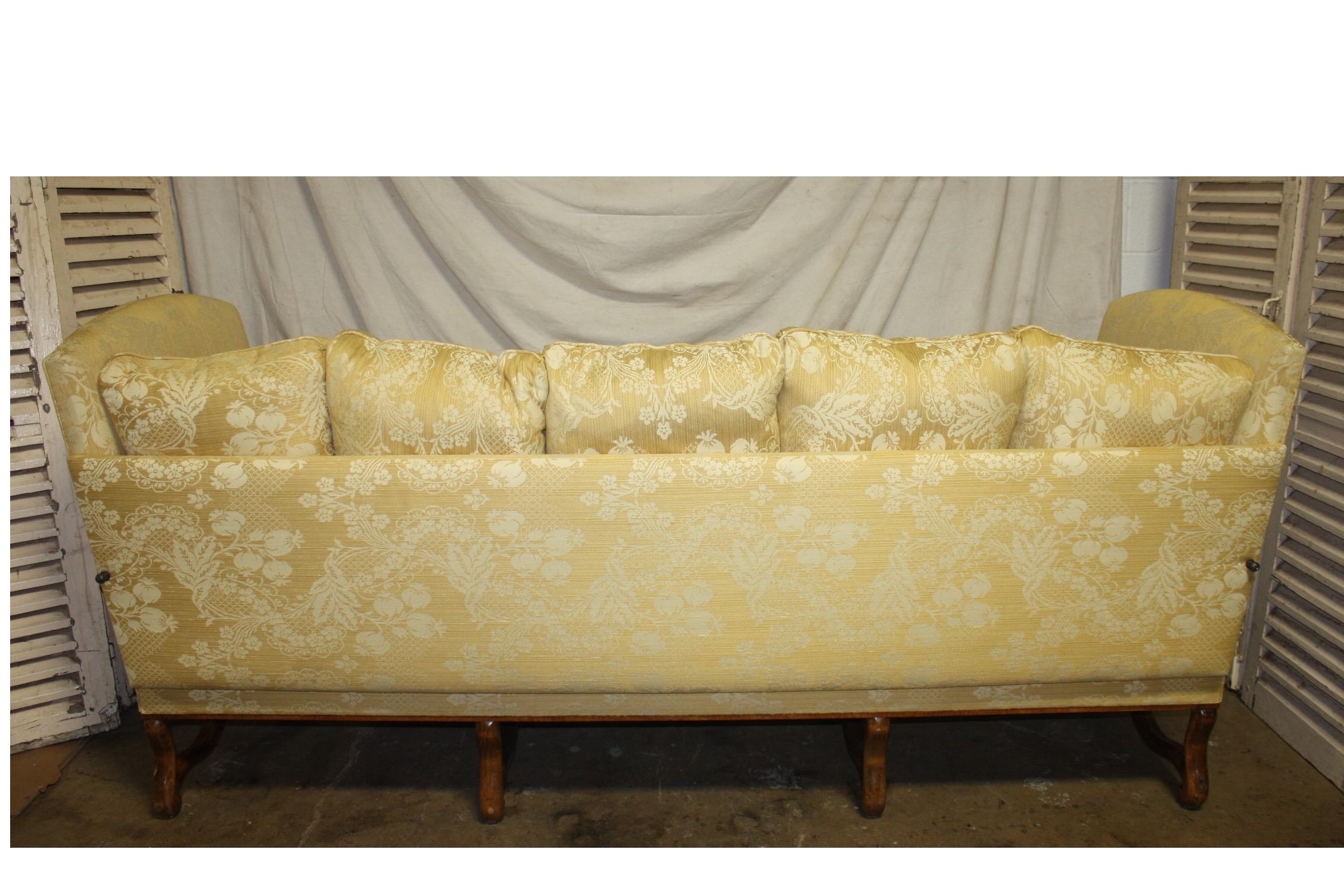 Fabric Superbe French 19th Century Sofa