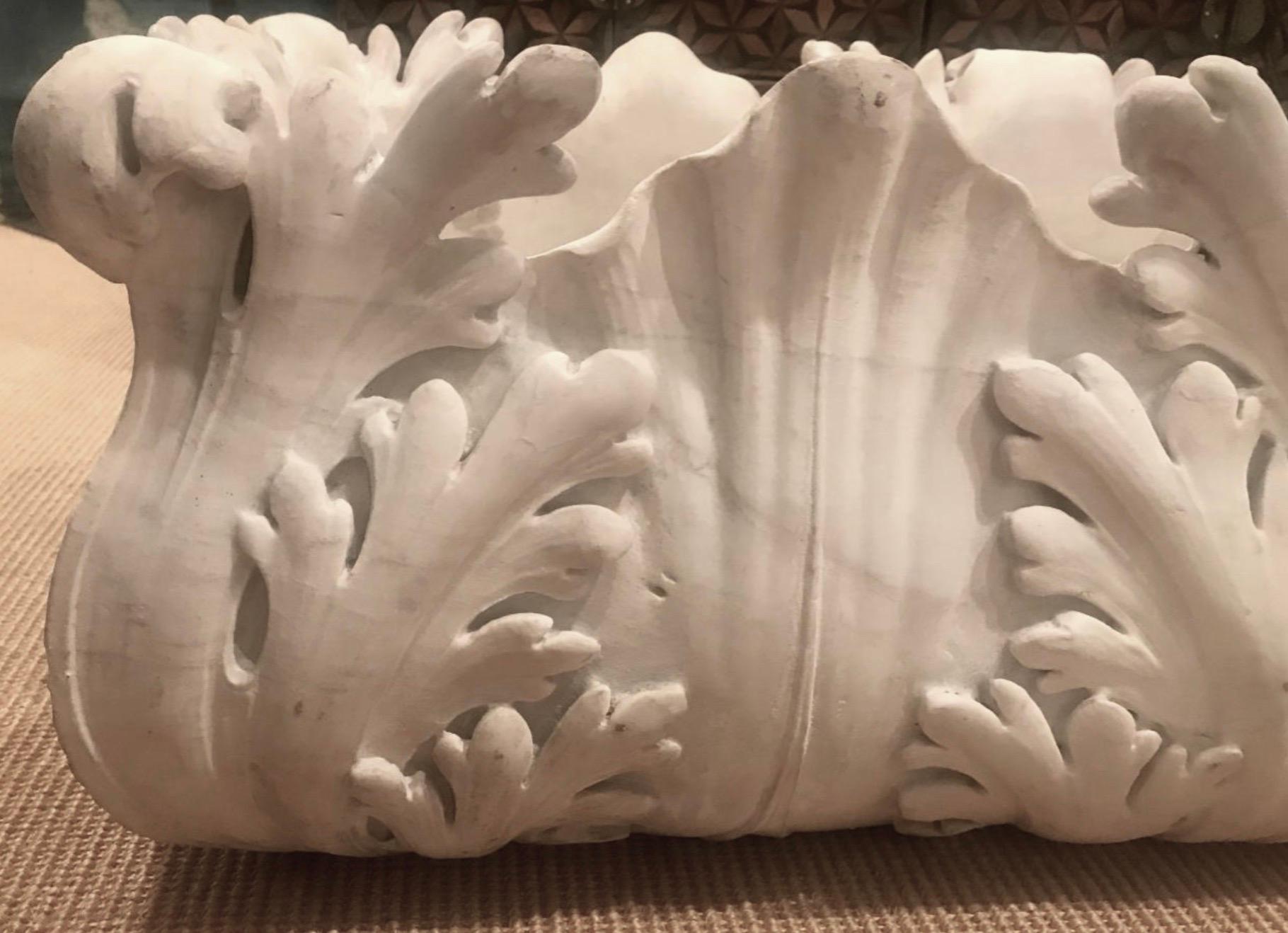 Victorian Superbly Carved Marble Planter For Sale