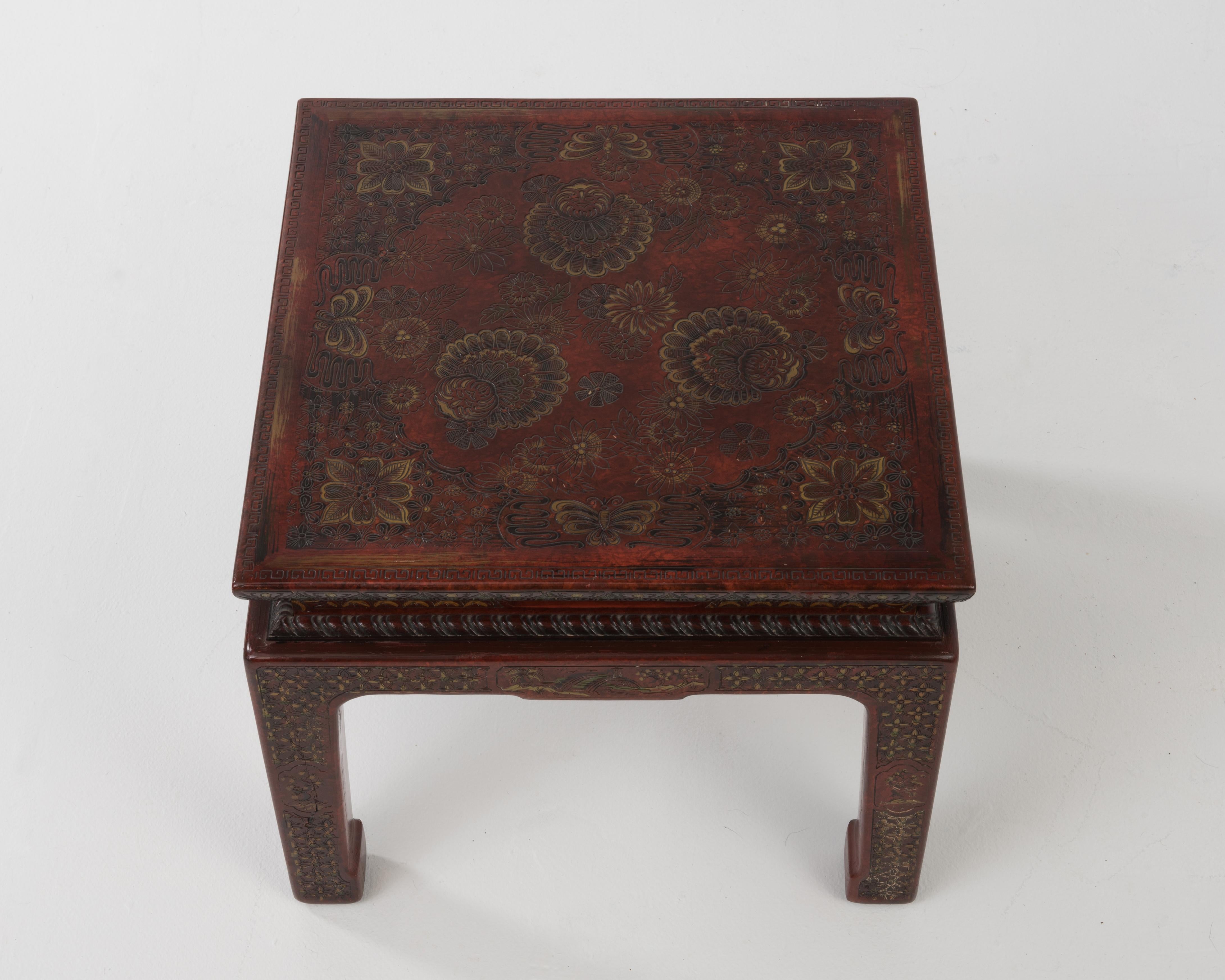 asian style side table